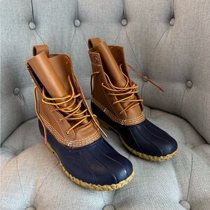L.L. Bean Beige and Navy Footwear